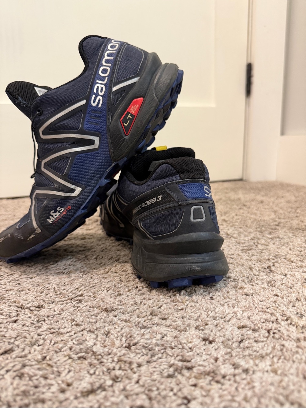Salomon Men's Navy Blue and Black Speedcross Trail Running Shoes - Picture 5 of 8